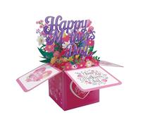 2026 Elegant Greeting Card with Floral Design for Personal Congratulations Birthdays Anniversaries Special Occasions as a Stylish Message of Appreciation Joy (Black, 18 x 18 cm)