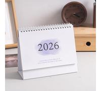 2026 English Version Calendar Gradient Desk Calendar Creative Coil Calendars Planner Desktop Decoration Office Stationery For One Year Itinerary Planning