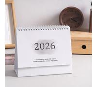 2026 English Version Calendar Gradient Desk Calendar Creative Coil Calendars Planner Desktop Decoration Office Stationery For One Year Itinerary Planning