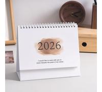 2026 English Version Calendar Gradient Desk Calendar Creative Coil Calendars Planner Desktop Decoration Office Stationery For One Year Itinerary Planning