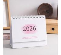 2026 English Version Calendar Gradient Desk Calendar Creative Coil Calendars Planner Desktop Decoration Office Stationery For One Year Itinerary Planning
