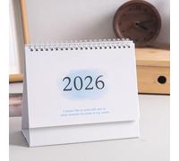 2026 English Version Calendar Gradient Desk Calendar Creative Coil Calendars Planner Desktop Decoration Office Stationery For One Year Itinerary Planning
