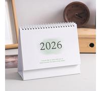 2026 English Version Calendar Gradient Desk Calendar Creative Coil Calendars Planner Desktop Decoration Office Stationery For One Year Itinerary Planning