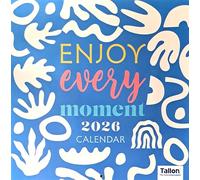 2026 Enjoy Every Moment Square Wall Calendar 16 Months Planner Organiser Inspirational Quotes Motivational Positivity