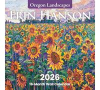 2026 Erin Hanson Calendar Oregon Landscapes Fine Art | Large Wall Calendar with Vibrant Impressionism Oregon Landscapes Paintings | Monthly Calendar for Office 12 x 24” Thick Paper | Art by Erin