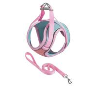 2026 Escape Proof Cat Harness Lead, Adjustable Soft Mesh Vest with Reflective Strips for Walking Training (33-39 cm)