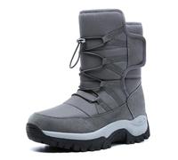 2026 Extra Wide Fit Men Shoes Fashion Thick Sole Mid Ankle Boots Chelsea Lightweight Leather Rainy Days Warehouse Western Cowboy Pull On Block Heel (17) Grey