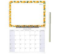2026 Family Memo Calendar Dry Wipe Board Month to View Hanging Wall Year Planner with Pen (Lemons)