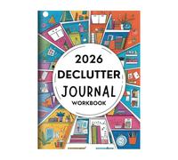 2026 Family Organiser Declutter Journal Workbook 60 Pages Softcover Monthly Planner for Daily Tasks Portable Size