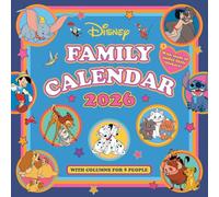 2026 FAMILY ORGANISER DISNEY CLASSICS 5 COLUMN MONTH TO VIEW SQUARE WALL CALENDAR OFFICIAL PRODUCT