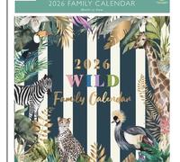 2026 Family Organiser Month to View Calendar Wall Hanging Planner with Five Columns for organising Family Bright Coloured 2 Styles - Into The Wild Or Best Yet To Come (INTO THE WILD)