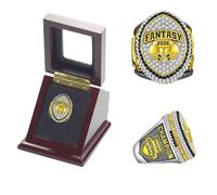 2026 Fantasy Football Ring Championship Trophy, Gift Box, Ring Display Box