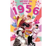 2026 Female Milestone Birthday Greeting Card for Her, Flashback Down Memory Lane, Fun Facts from the Year You Were Born (Born in 1956)