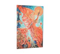 2026 Firebird (Birds of Happiness) Maxi 12-month Horizontal Softcover Flexi Dayplanner 2026 (Elastic Band Closure)