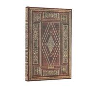2026 First Folio (Shakespeare’s Library) Mini 12-month Verso Hardcover Flexi Dayplanner 2026 (Elastic Band Closure)