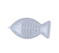 2026 Fish Shaped Licking Mat for Cats, Alternative to a Bowl or Plate for Slow Eating, Perfect for Eating to Reduce Anxiety (F, 20 x 10 cm)