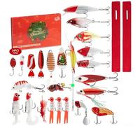 2026 Fishing Advent Calendar for Adults Featuring 24 Days of Fishing Lures, Daily Surprises to Prepare for Fishing Trips and Enhance Skills