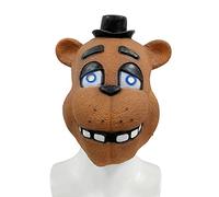 2026 Five Night Freddy Bear Headgear Latex Full Face Mask Comedy Cosplay Costume Props for Halloween Party