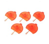 2026 Flat Spray Nozzle for Professional Foam Applications on Walls Ceilings with Reusable Design 5 Pieces (Red, 4.8 x 3.7 cm)