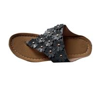 2026 Flip Flops for Women Orthopedic Sandals Arch Support Non-Slip Beach Shoes Soft Flower Bohemian Toe Post Slippers Bohemian Walking Thongs Sandals Ladies Summer Lightweight Shoes for Outdoor