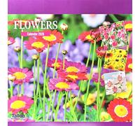2026 Flowers Square Wall Calendar Planner Organiser Wild Garden Bush Summer Winter Spring Autumn Seasonal Home Kitchen Office Christmas Birthday New Year