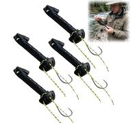 2026 Fly Fishing Magnetic Fly Threader, Universal Knot Helper Knot Assist for Threading Hooks, Fishing Anglers Tippet Threader, Magnetic Fly Roost,Make Flys Tying Simpler for Anglers Gift (4pcs)