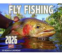 2026 Fly Fishing Wall Calendar 16-Month X-Large Size 14x22, Fishing Calendar by The KING Company-Monster Calendars