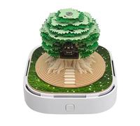 2026 Fortune Tree House 3D Paper Sculpture Calendar, Tear-off Panoramic Views Notepad, Creative Office Desktop Orament, Paper Sculpture Art Memo, Planner and Habit Tracker, Bookmark