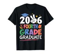 2026 Fourth Grade Graduate Peace Sign Hand Milestone Student T-Shirt