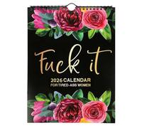 2026 Fu-ck It Calendar, Calendar for Tired-Ass Women, Funny Swear Word Planner Monthly Calendars, Christmas and New Year Gift for Women(1pcs)