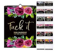 2026 Fuck it Calendar for Tired Women, Funny Home Office Wall Handing Calendars, Monthly Planner Calendar Organiser Funny Gifts for women