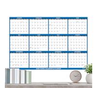 2026 Full Year Planner - Erasable Laminated Poster, Visual Schedule Tracker, 12 Month Overview Chart, Holiday Vacation Planning, large waterproof academic timeline sheet | for adults teens families