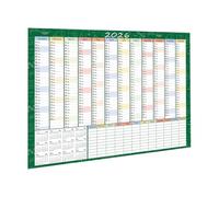 2026 Full Year Wall Calendar Large Format Paper Folded Design for Annual Planning and Home Decoration (White4, 74x52cm)