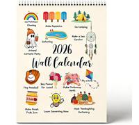 2026 Fun Activity Wall Calendar: Ditch Boring Days - Turn 365 Days Into Tiny, Joyful Rituals, 12 Month Vertical Hanging Wall Calendar, Bucket List Calendars for Home Office & Memory Keeping (1pc)