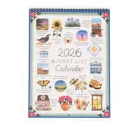 2026 Fun Activity Wall Calendar: Ditch Boring Days - Turn 365 Days Into Tiny, Joyful Rituals /2026 Bucket List Calendar - 12 Month Monthly Activity Planner Illustrated Hanging Wall Calendar (A)