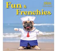 2026 Fun Frenchies Hangable Wall Calendar Cute Funny French Bull Dog Photo Gifts Puppy Dogs Bulldog Large Months Santa Gift for Her Kids Boys Girlsr (2026 Fun Frenchies)