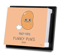 2026 Funny Puns Calendar - Daily Calendar 2026 with Funny Puns, 2026 Desk Calendar with Portable Size for Home, Office, School, 4.84'' x 5.9'' Gag Gifts