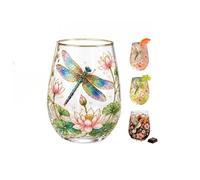 2026 Garden Morning Bliss Glass Tea Cup,Hummingbird Floral Clear Embossed Glass Cup,Aesthetic Decorative Glas s Cups,14oz Nature Bird Flower Mug for Tea Coffee Iced Drinks,Gift for Mom GardenLovers