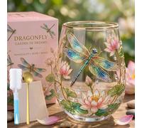 2026 Garden Morning Bliss Glass Tea Cup, Hummingbird Morning Bliss Glass Tea Cup, 14oz Dash Pink Lady Clear Embossed Glass Cup for Tea Coffee, Gift for Bird Lovers Tea Lovers (#E)