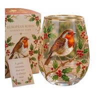 2026 Garden Morning Bliss Glass Tea Cup, Sweetness Hope Joy Honey bee Garden Glass Tea Cup (Robin)