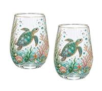 2026 Garden Morning Bliss Glass Tea Cup, Vintage Botanical Drinking Cup, Floral Glass Coffee Mug for Women, Elegant Gold Rimmed UV DTF Transfer Sticker Pattern Decorative Tumbler Gift (Clear E 2pcs)