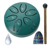 2026 Garden Rain Drum, Rain Drum for Outside Garden, 3inch 6-Tones Mini Steel Tongue Chakra Drums, Unique Outdoor Yard Lawn Musical Instruments, with Bag & Drums Mallets (Green)