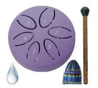2026 Garden Rain Drum, Rain Drum for Outside Garden, 3inch 6-Tones Mini Steel Tongue Chakra Drums, Unique Outdoor Yard Lawn Musical Instruments, with Bag & Drums Mallets (Purple)