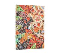 2026 Gaudi's Sun (Gaudi’s Mosaics) Mini 18-month Horizontal Hardcover Flexi Dayplanner 2025-2026 (Wrap Closure): Kalendarz 18-miesięczny