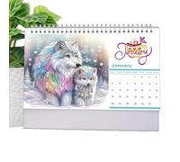 2026 Gem Art Desk Calendar - Monthly Planner From Jan 2026 to Dec,Personal Time Management Planner for Schedule Organizing To-Do List Planning