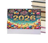 2026 Gem Art Desk Calendar | Monthly Table Calendar Painting Gem Art | Personal Planner For Managing Your Programs And Lists