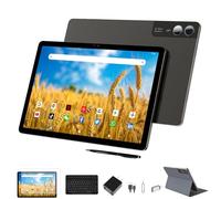 2026 Gemini AI 11 inch Android Tablet 2000 * 1200 2K Display 2 in 1 Tablets, T616, 18GB RAM+128GB ROM+1TB Expand, 5+5+13MP Camera, 9000mAh, 4 Speakers, 5G WiFi, Tablet With Keyboard, Stylus, Case