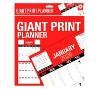 2026 Giant Print Calendar - Month to View Bound Wall Planner - Wall Hanging Organizer - Environmental Friendly - Month to View Giant Planner - Ideal for home, office, school, college,
