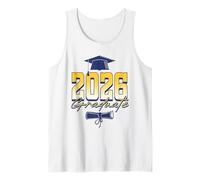 2026 Graduate Graduation Cap Diploma Tank Top