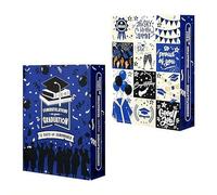2026 Graduation Advent Calendar, 12-Day Fillable Empty Gift Box Set for Grads, DIY Memory Keepsake Organizer for Diploma, Tassel & Photos, Gifts Not Included (Blue)